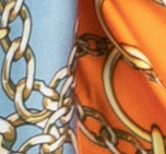 Sarong - Blue, Beige & Orange